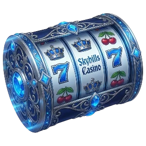Promotional online casino scene for Skyhills Casino players in the United Kingdom
