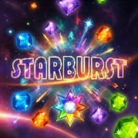 Starburst game image featured at Skyhills Casino for United Kingdom players